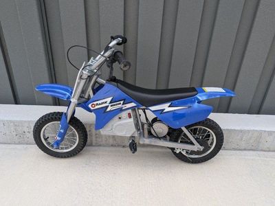 Razor MX350 Dirt Rocket Electric Motocross Bike - Blue, Used