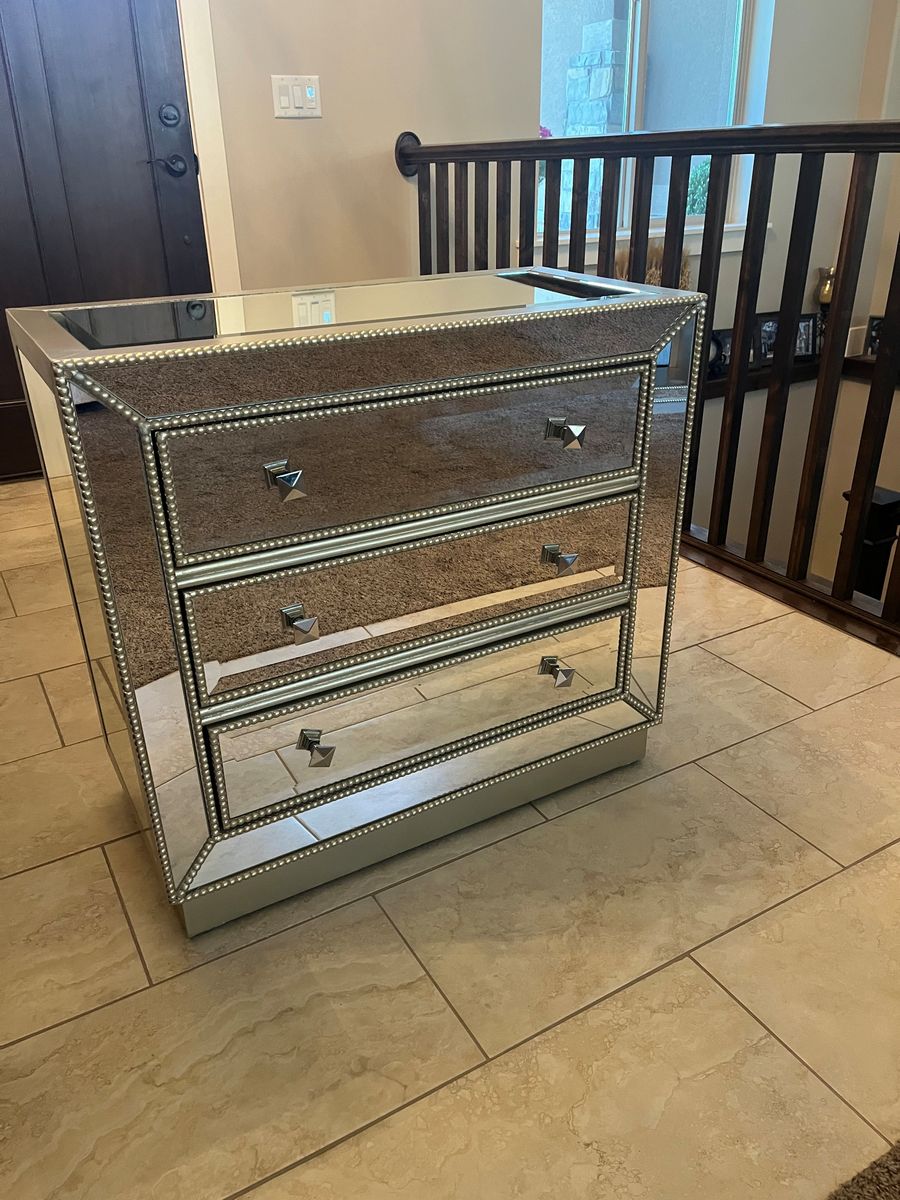 Mirrored Night Stand