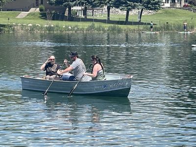 Aluminum Row Boat - Great for Fishing or Leisure, Includes Oars