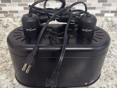 ReptiZoo Dual Reptile Heat Lamp Fixture