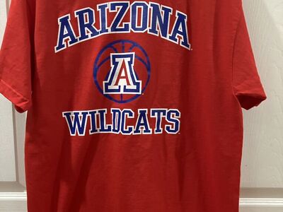 Red U of Arizona Wildcats Baskeball T-Shirt