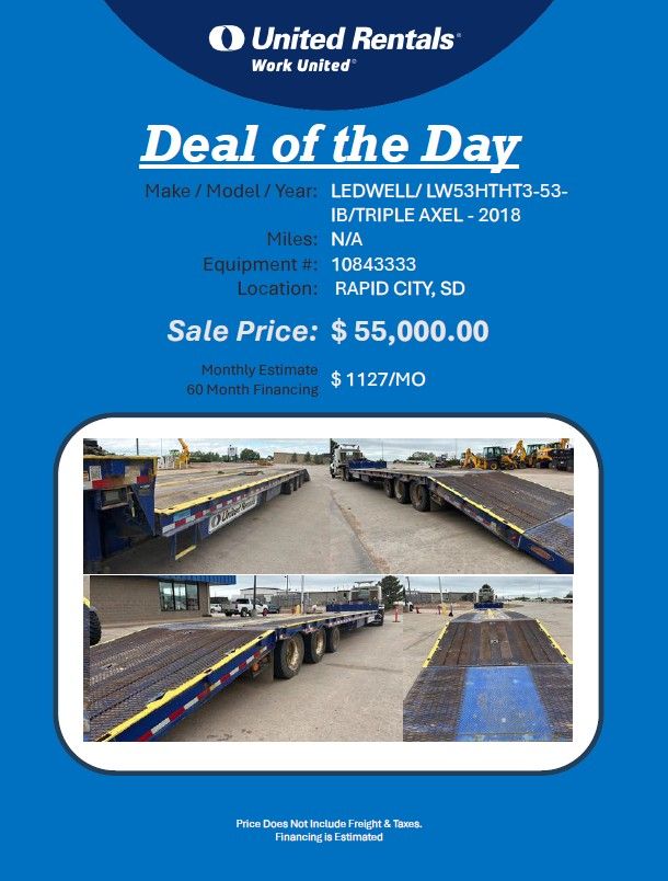 Trailer Semi Ledwell LW53HTHT3 53 IB Tirple Axel 2018 Rapid City SD