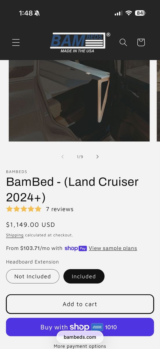BamBed Toyota Land Cruiser