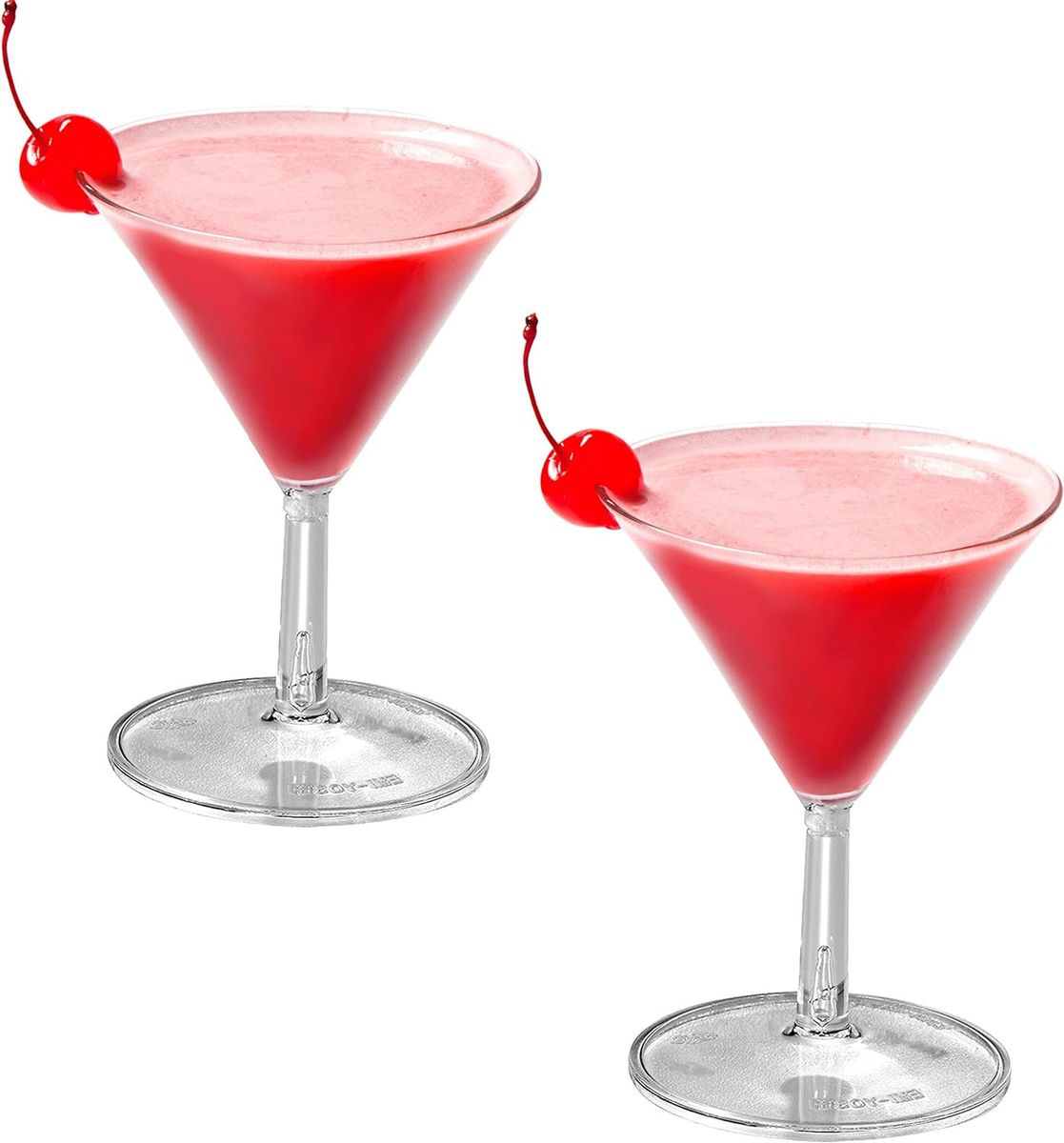 Plastic Martini Glasses - New in Box