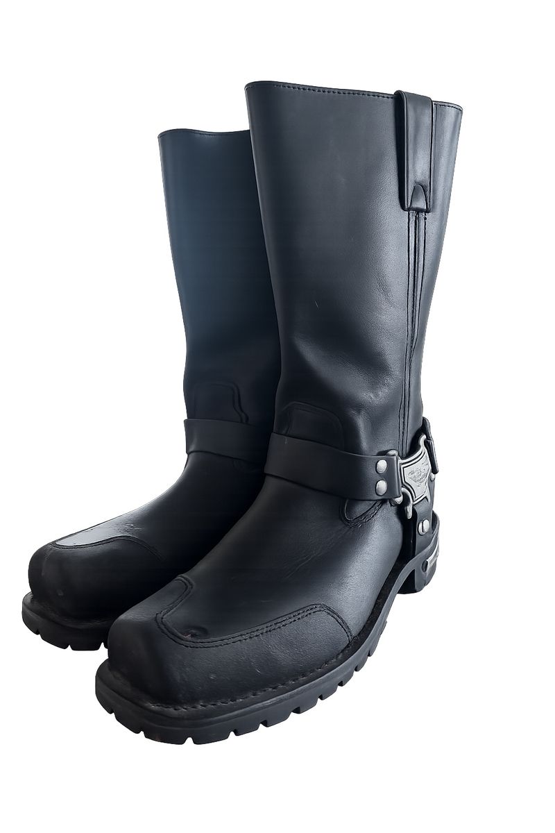 Milwaukee Leather Men's Black Motorcycle Boots