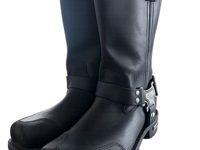 Milwaukee Leather Men's Black Motorcycle Boots