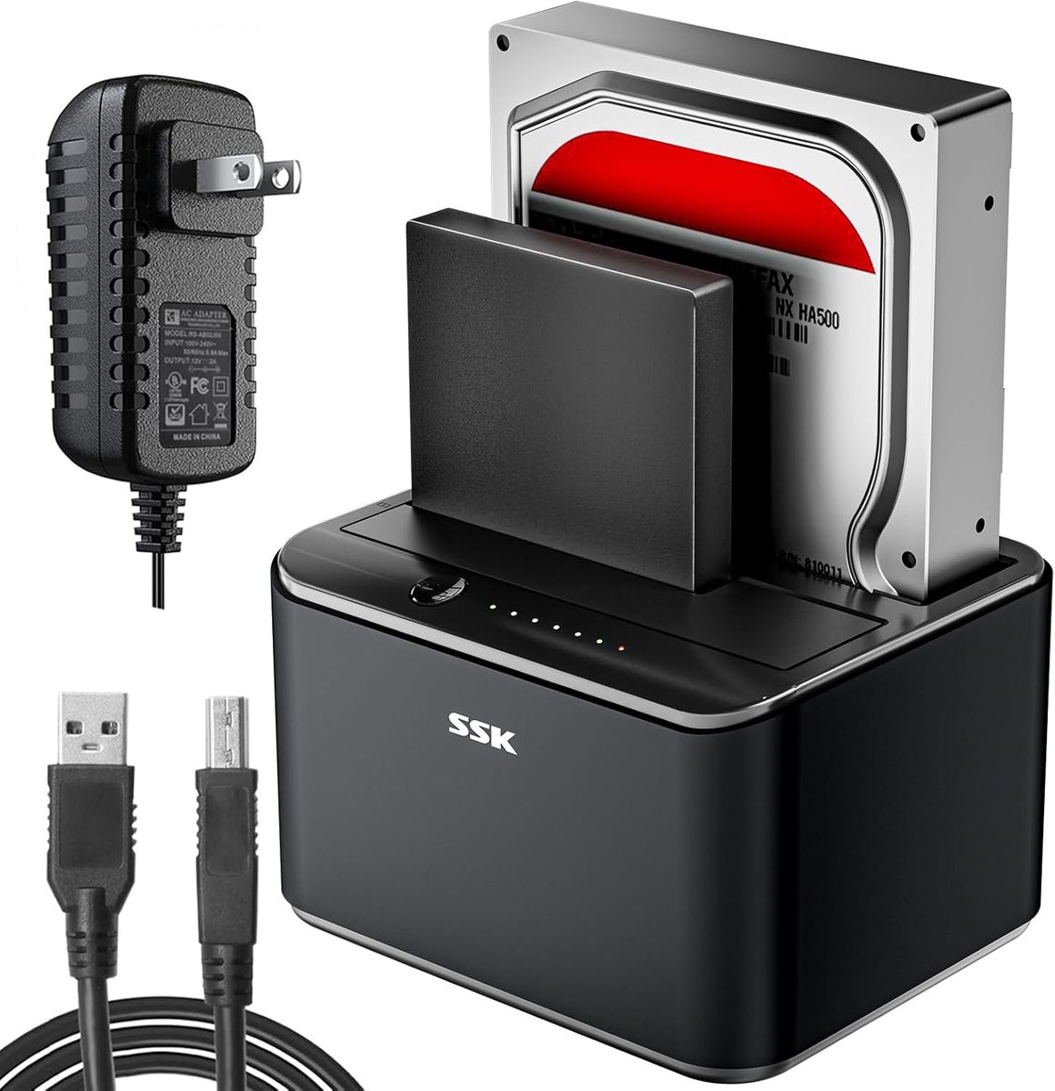 'SSK' Brand Hard-Drive Dock w. Complimentary 4tb Seagate Drive