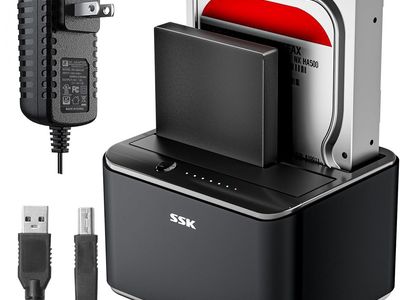 'SSK' Brand Hard-Drive Dock w. Complimentary 4tb Seagate Drive
