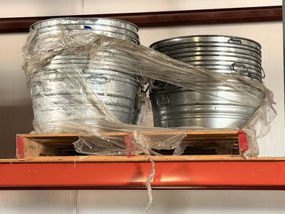 36 galvanized steel tubs for planters/floral displays