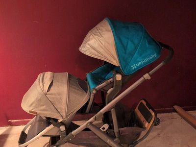 UPPAbaby Vista Double Stroller with Two Seats and Ride-Along Board