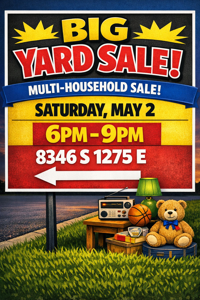 Yard Sale now till dark - something for everyone