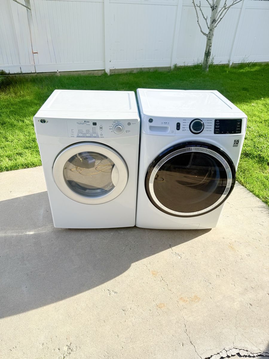 Washer and electric dryer