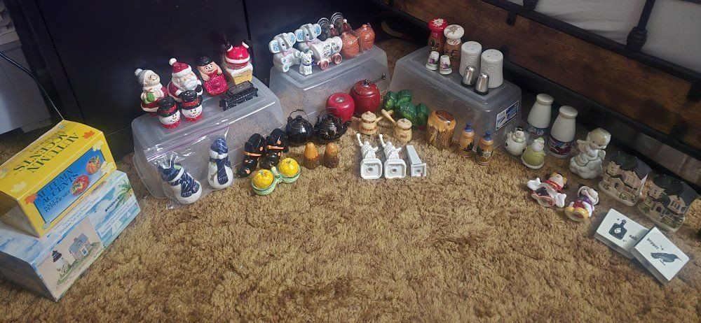 28 Sets Salt And Pepper Shakers Plus 6 singles