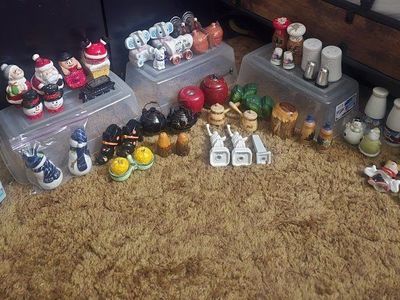 28 Sets Salt And Pepper Shakers Plus 6 singles