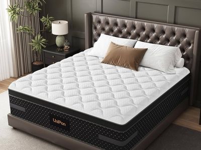 Firm Queen Size Mattress, 14 inch Premium Hybrid Bed Mattresses with Air-Flow Individual Pocket Spring for Motion