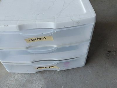 Scrapbook Sterilite Clear 3-Drawer Storage Unit Organizer