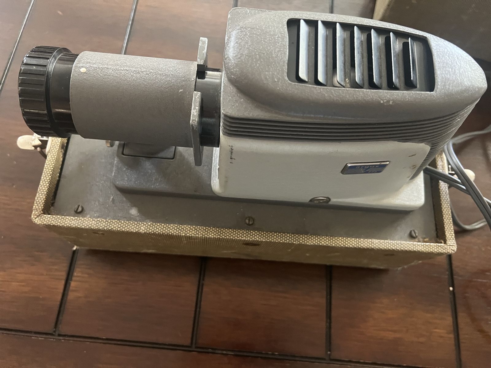 Vintage Slide Projector with Case