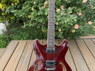 Ibanez Artcore Series AS73-TCR-12-01 Semi-Hollow Electric Guitar - Trans Cherry Red