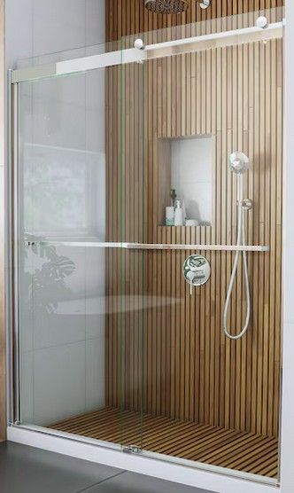 Barn Style Door Sapphire Series - Chrome