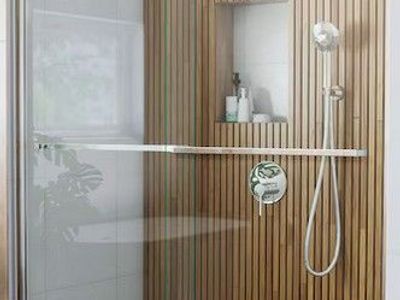 Barn Style Door Sapphire Series - Chrome