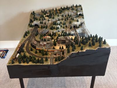 N Scale Model Train Layout
