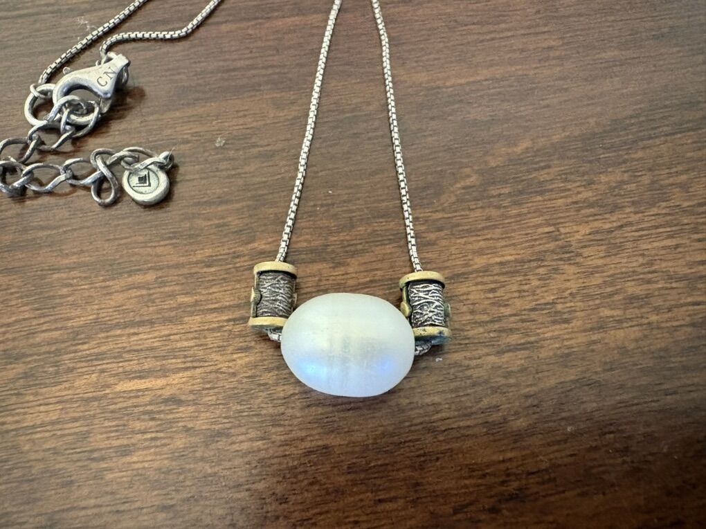 Vintage Silpada Sterling Silver Necklace W/ Pearl