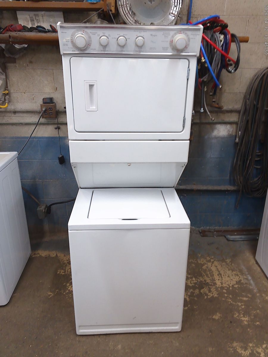 Whirlpool Thin Twin washer with matched electric dryer