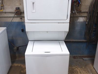 Whirlpool Thin Twin washer with matched electric dryer
