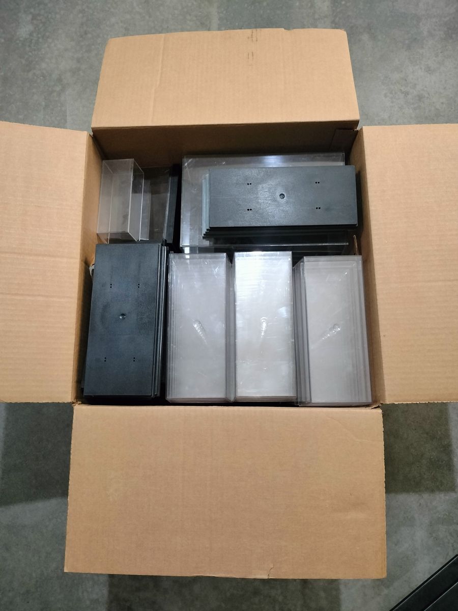 Box of Diecast Car Display Cases