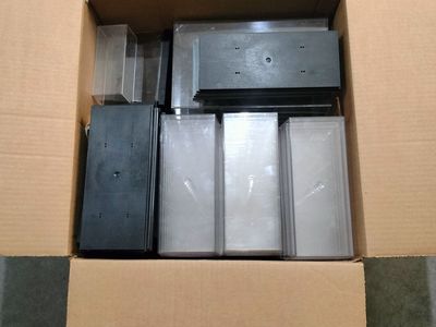Box of Diecast Car Display Cases