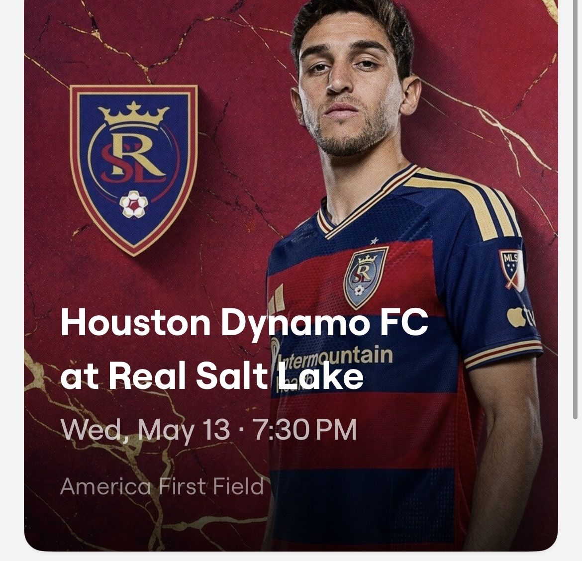 6 tickets! Real SLC Wed May 13