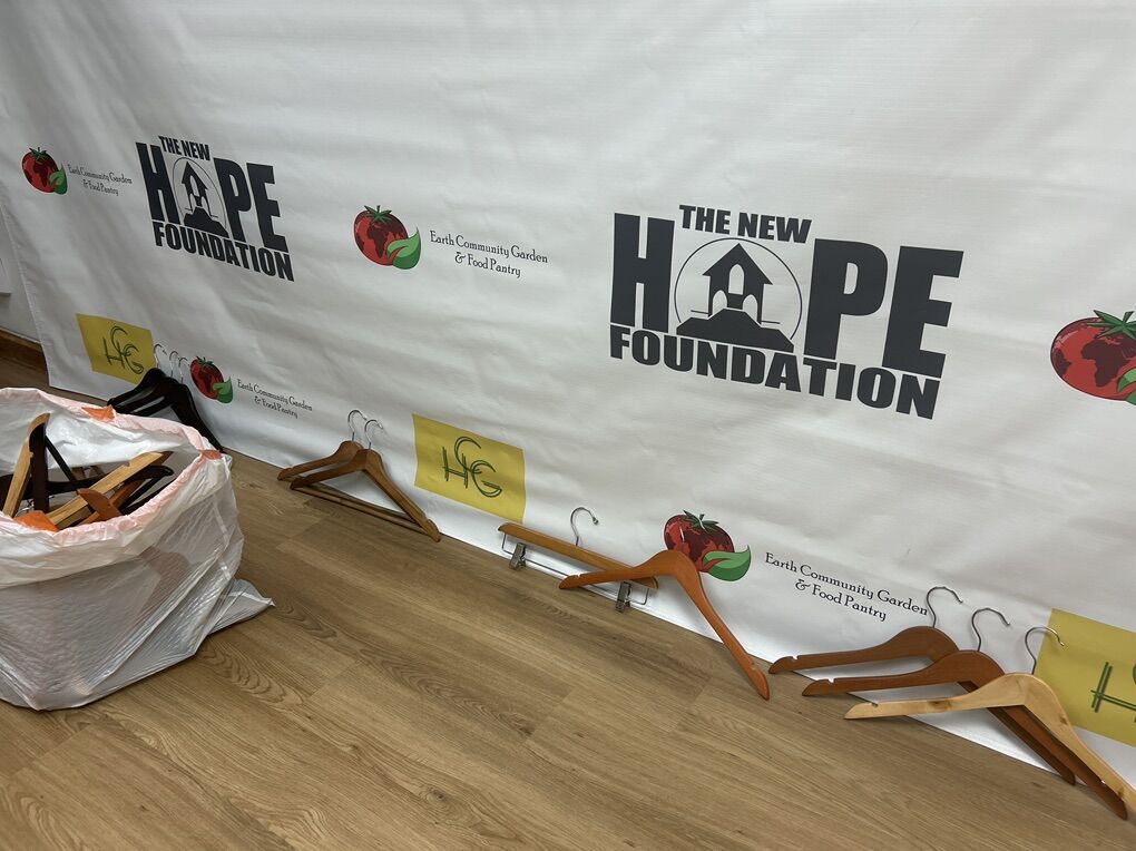 Bunch of Wood Hangers With Metal Hook