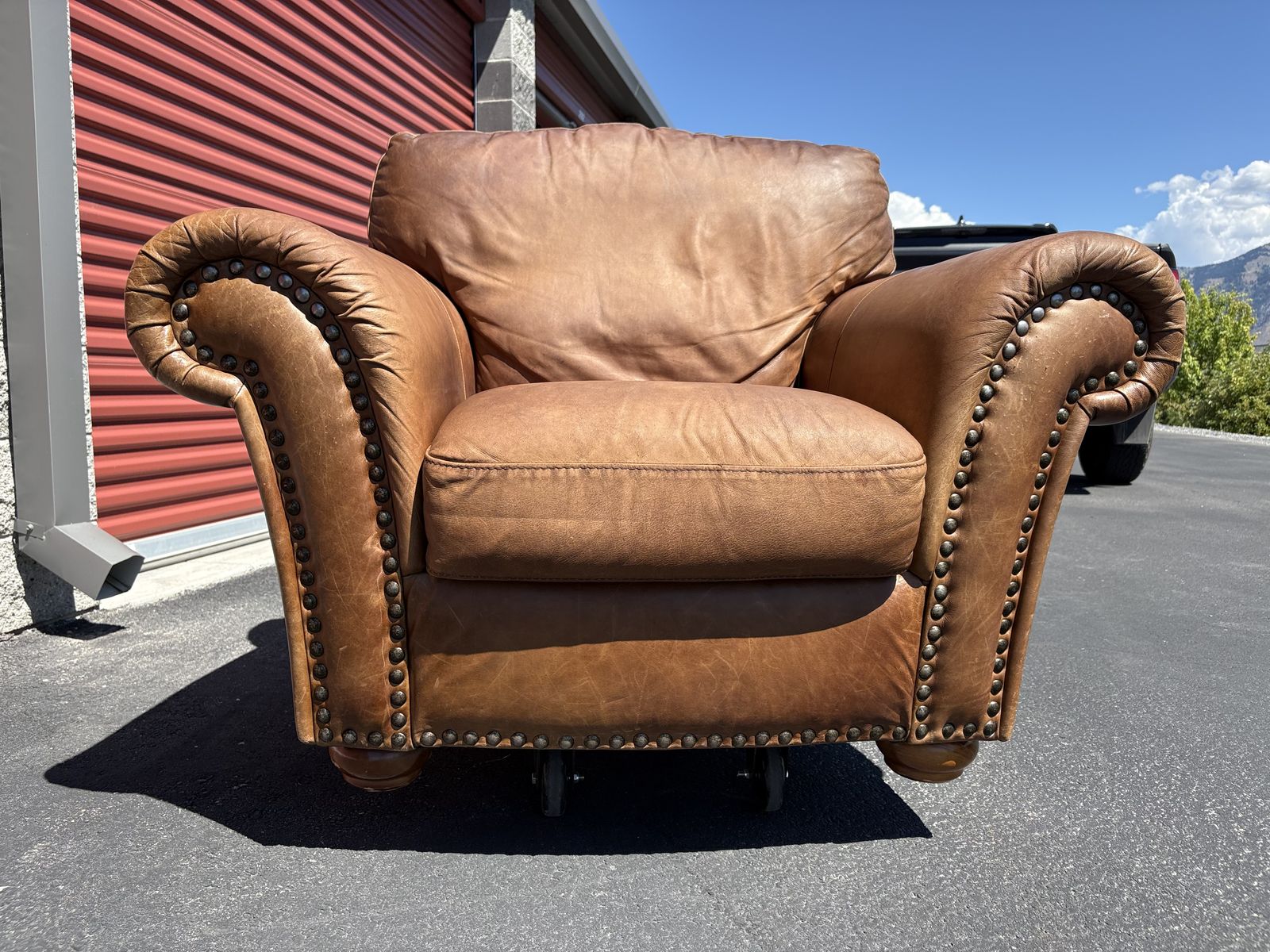 Beautiful Natuzzi premium genuine leather armchair. $2,700 new