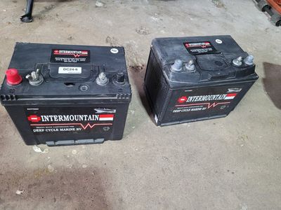 Intermountain DC24-6 Deep Cycle Marine RV Batteries with Box