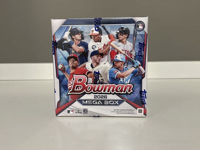 2026 Bowman Baseball Mega Box - Factory Sealed Topps Major League Baseball Trading Cards