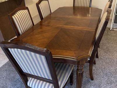 Dining table and chairs