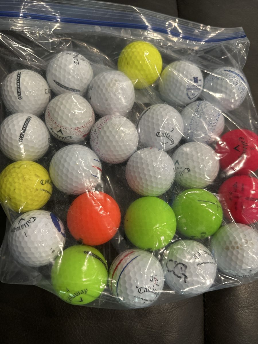Assorted Callaway Golf Balls Lot - Supersoft, Chrome Soft & Matte Colors(25 count)