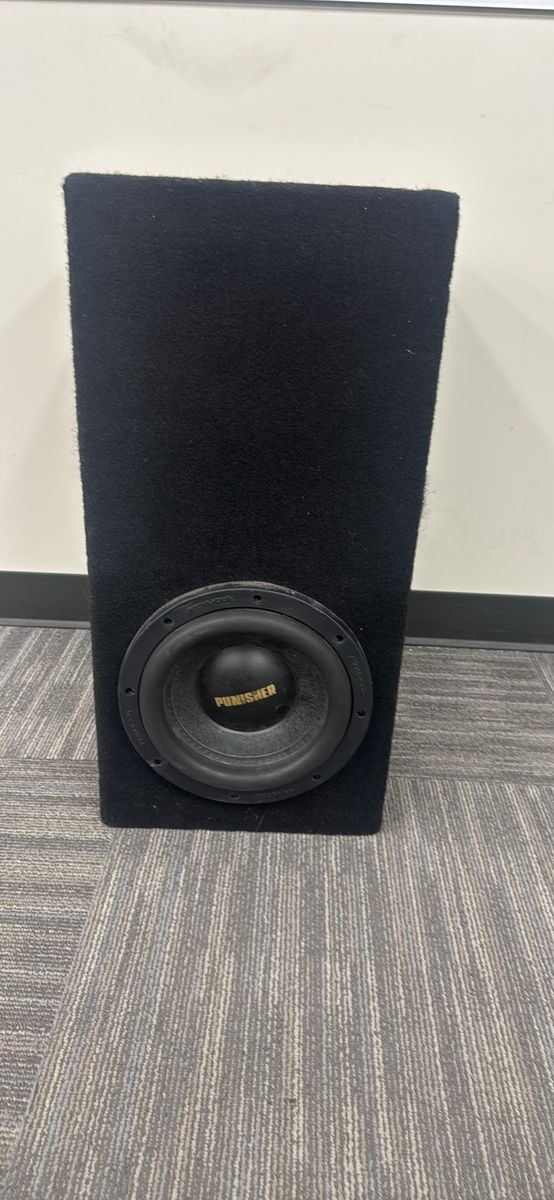 Rockwell Punisher 8” Black Car Subwoofer DVC 1-Ohm