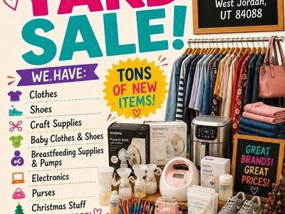 HUGE Yard Sale Tomorrow