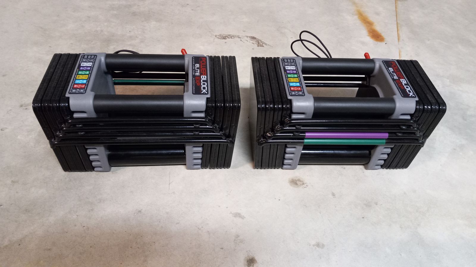 PowerBlock Elite EXP Adjustable Dumbbells (up to 50 lbs.) with Marcy Club Weight Bench Set