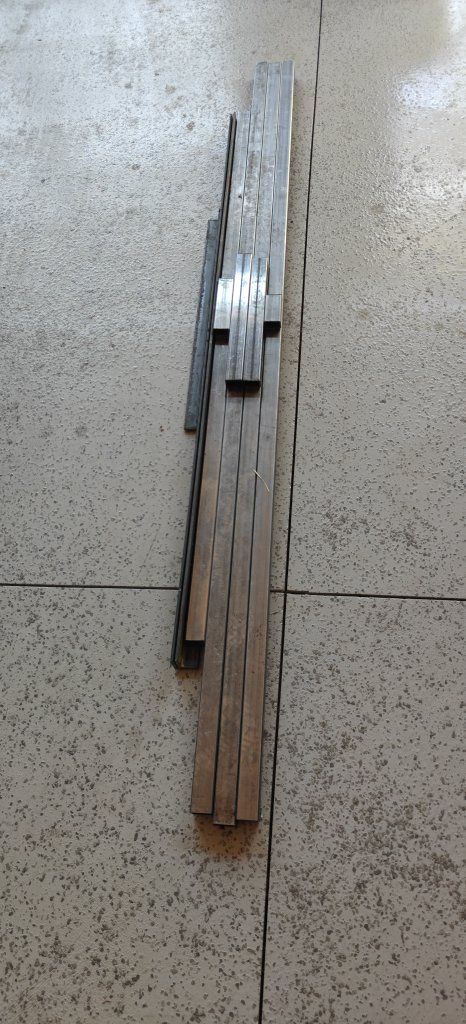 Assorted Steel Metal Stock Square Tubing & Angle Iron Pieces - Various Sizes