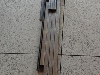 Assorted Steel Metal Stock Square Tubing & Angle Iron Pieces - Various Sizes