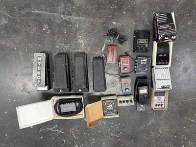 Vintage Guitar Effects Pedals and Accessories Lot