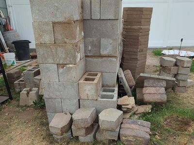retaining wall block decorative yard block