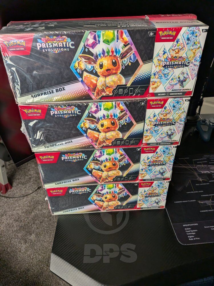 Pokemon Prismatic Evolutions Surprise box bundle