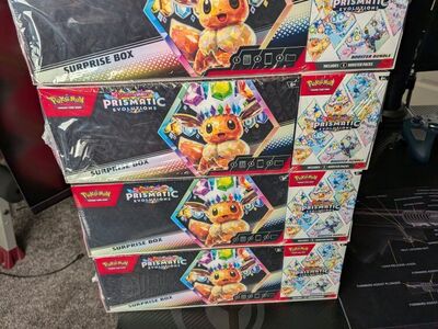 Pokemon Prismatic Evolutions Surprise box bundle