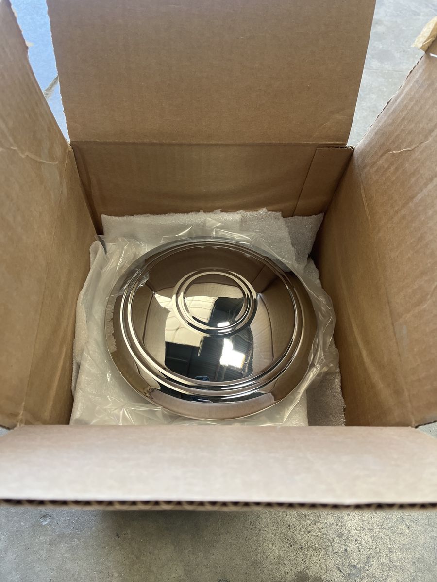 New set of chrome caps detroit steel