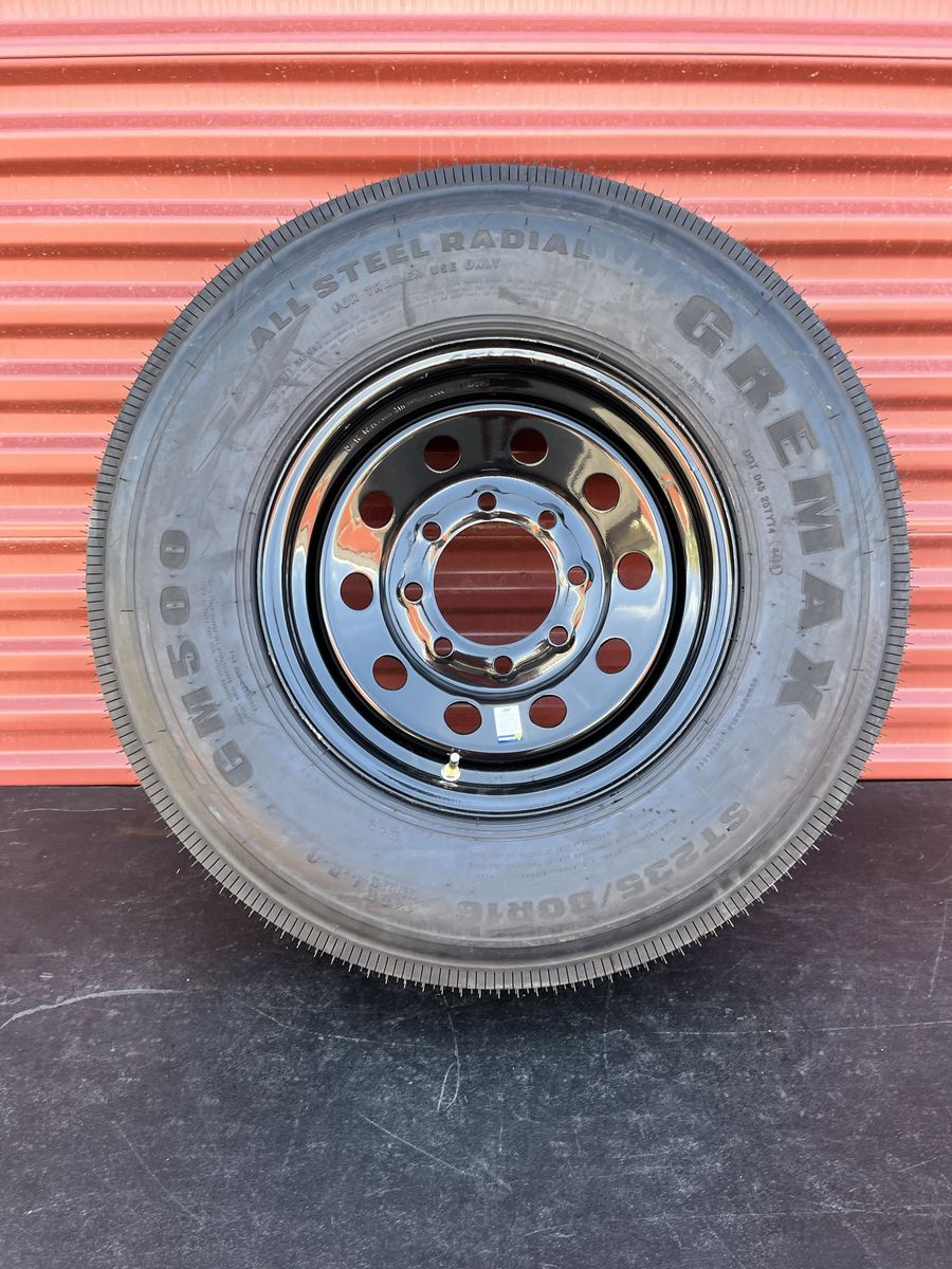Gremax ST 235/80 R 16 Trailer Tire with Wheel New