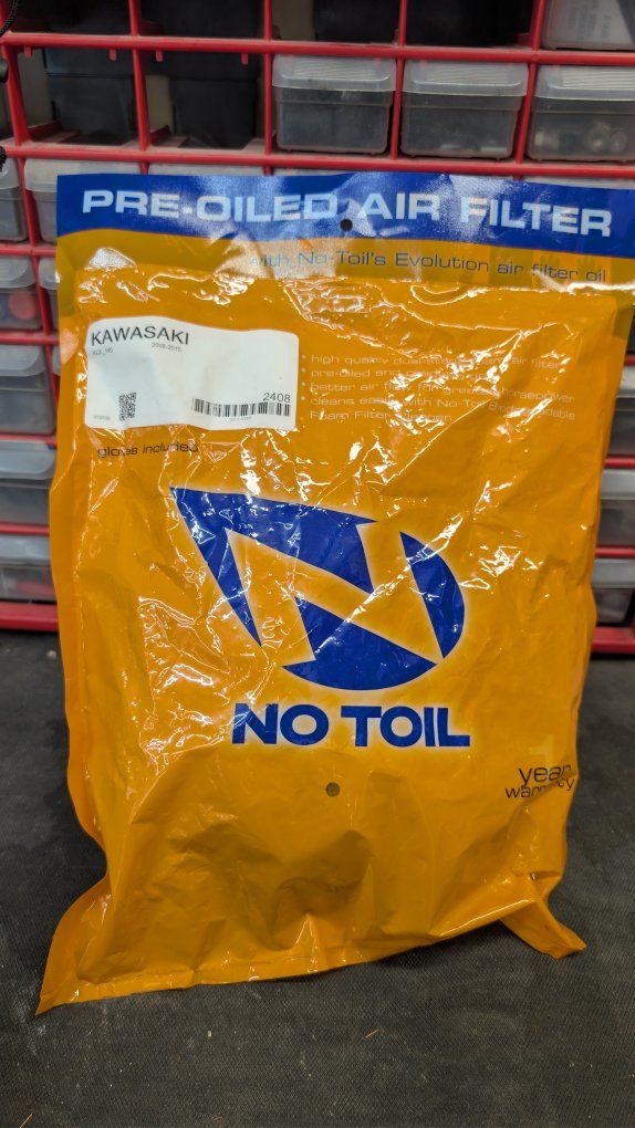 No Toil Pre-Oiled Air Filter for Kawasaki KLX 140 (2008-2015) - New in Package