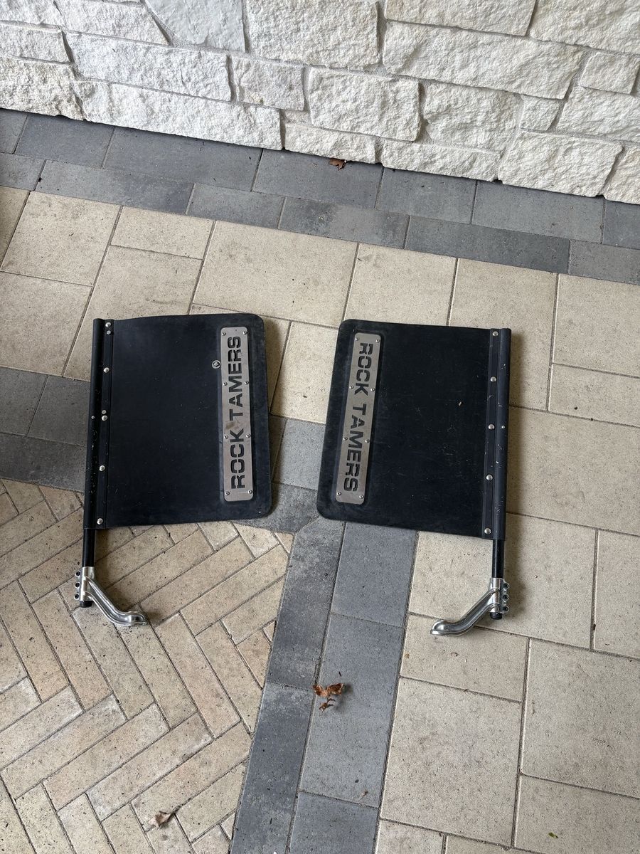 Rock Tamers Heavy-Duty Adjustable Mud Flaps for Towables - Used